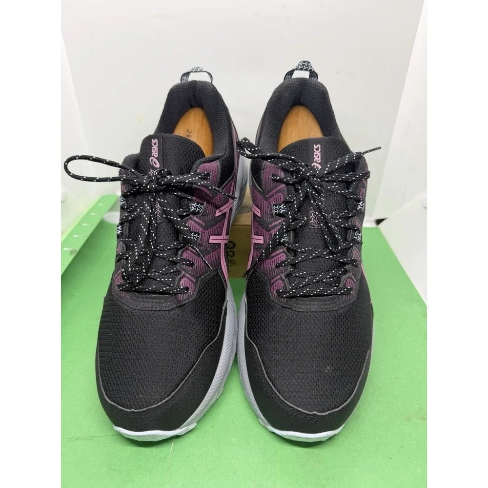 Asics Gel-Venture 9 Womens Size 12 Black Purple Trail Running Shoes 1012B313